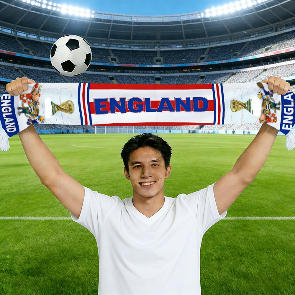 UK Flag Fan Scarf World Cup Supporter