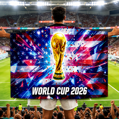 USA Flag Fan Cape World Cup Soccer