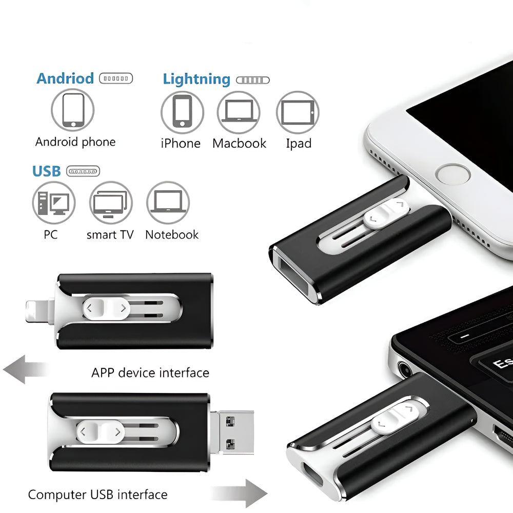 USB Flash Drive Multi Connector Phone