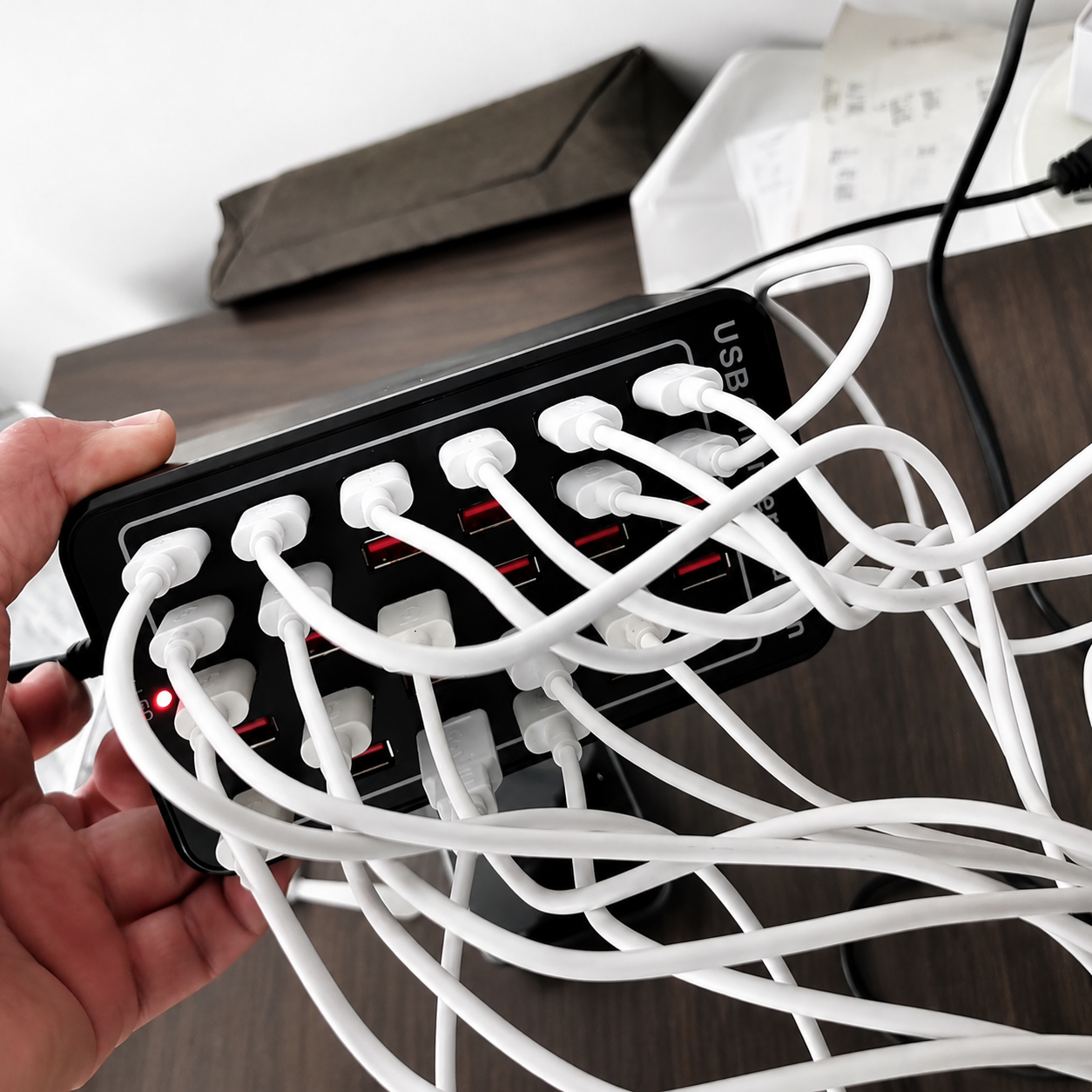 USB Charger 30 Port Multi Device Charging