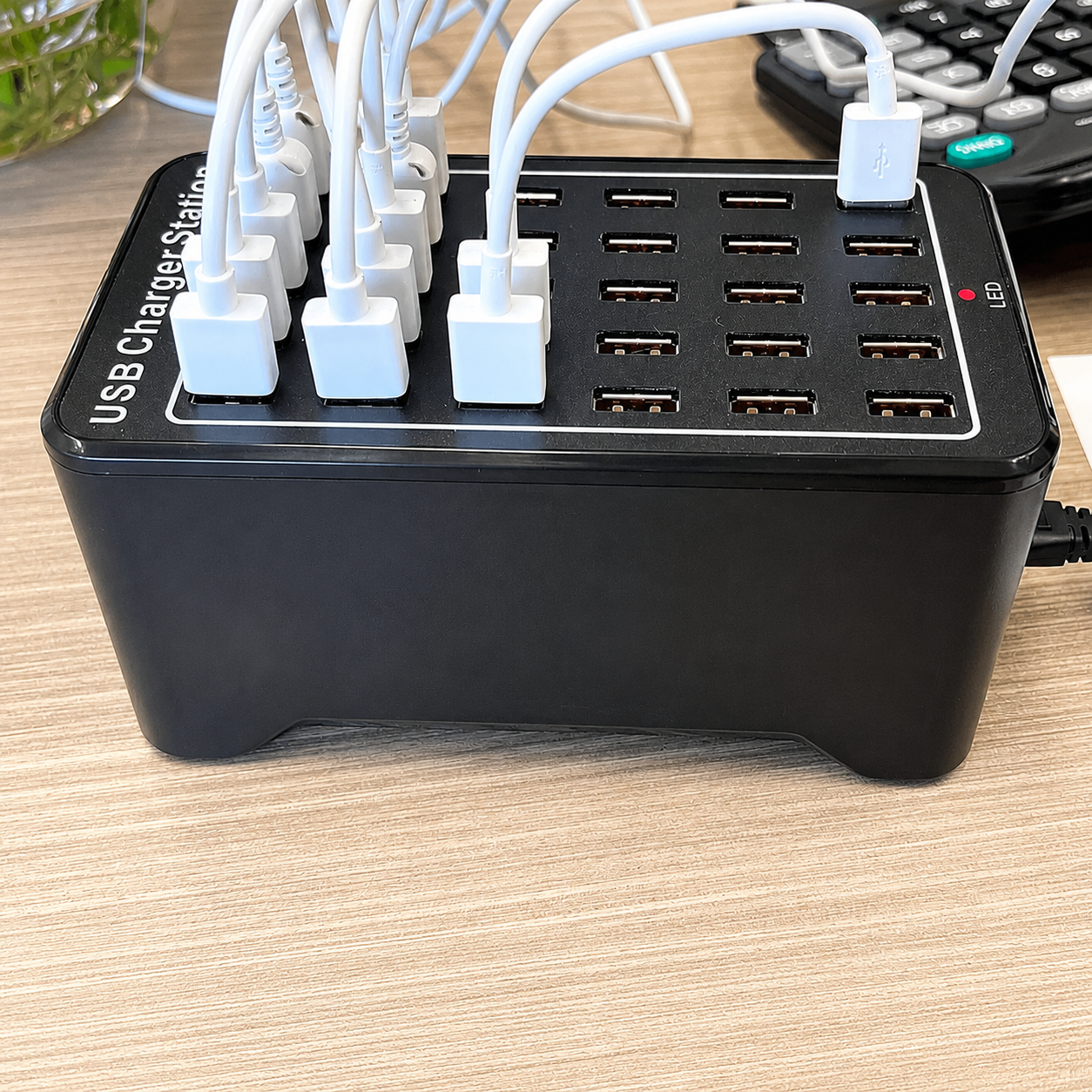 USB Charger 30 Port Multi Device Charging