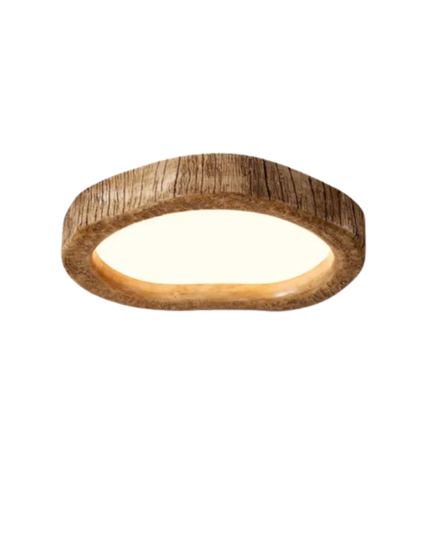 Le Halo Bois Ceiling Light Rustic Wood