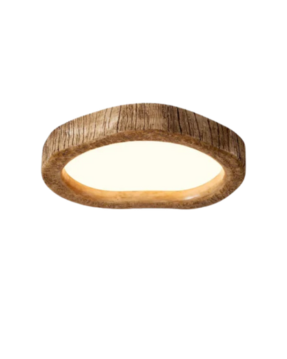 Le Halo Bois Ceiling Light Rustic Wood