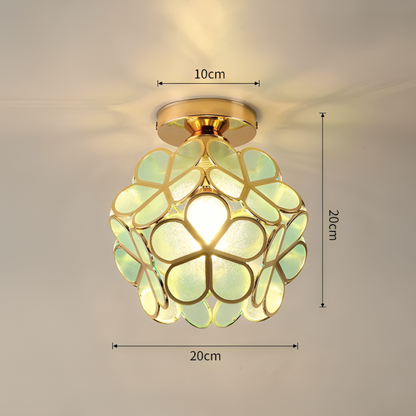 Retro Flower Ceiling Light Colourful Vintage