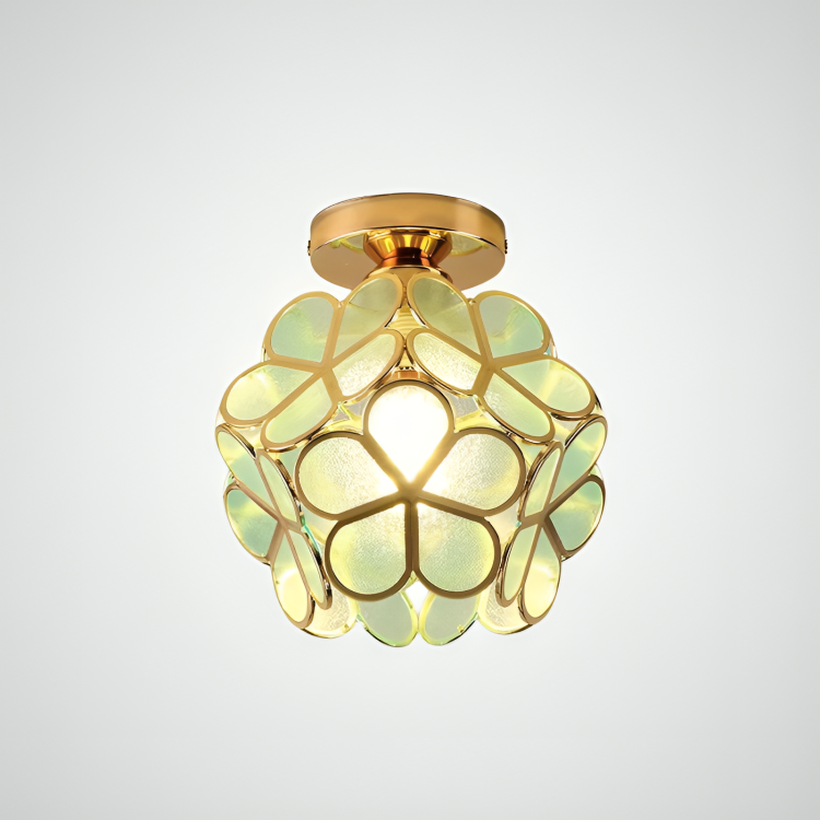 Retro Flower Ceiling Light Colourful Vintage