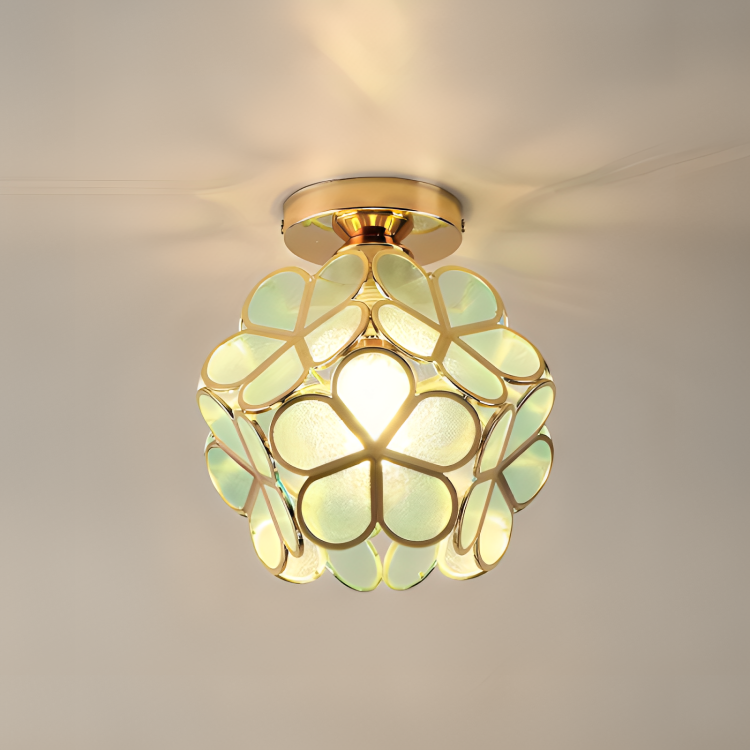 Retro Flower Ceiling Light Colourful Vintage
