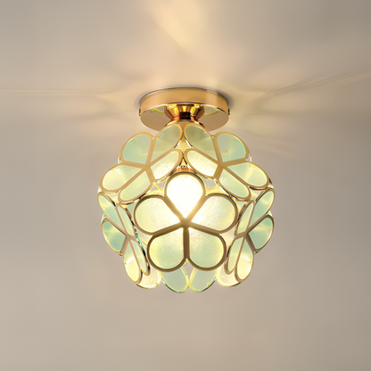 Retro Flower Ceiling Light Colourful Vintage