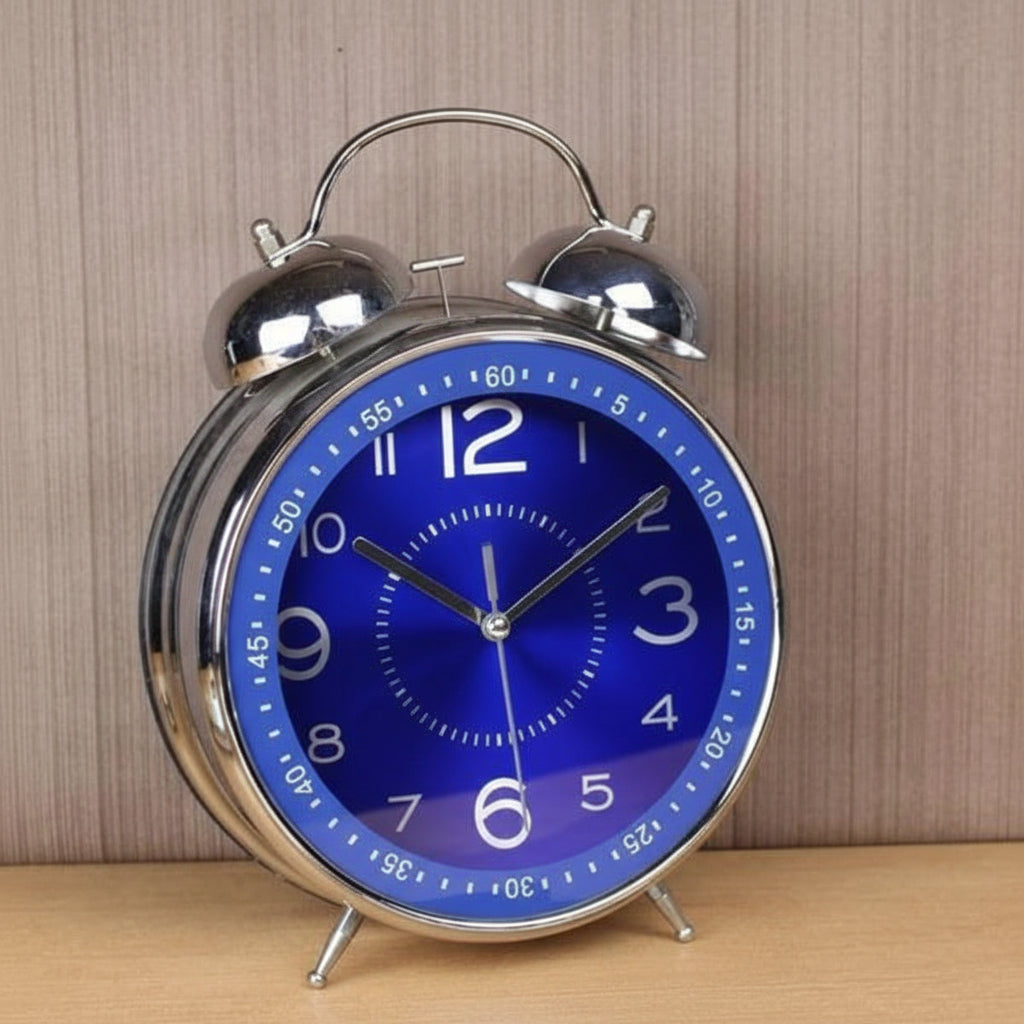 Alarm Clock Metal Vintage Double Bell Loud