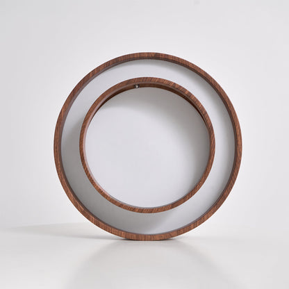 Vaako Ceiling Lamp Walnut Finish LED Ceiling
