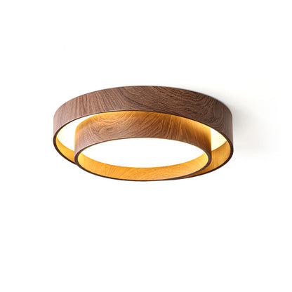 Vaako Ceiling Lamp Walnut Finish LED Ceiling