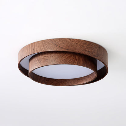 Vaako Ceiling Lamp Walnut Finish LED Ceiling