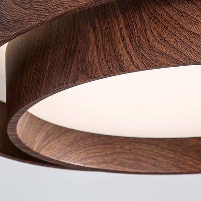 Vaako Ceiling Lamp Walnut Finish LED Ceiling