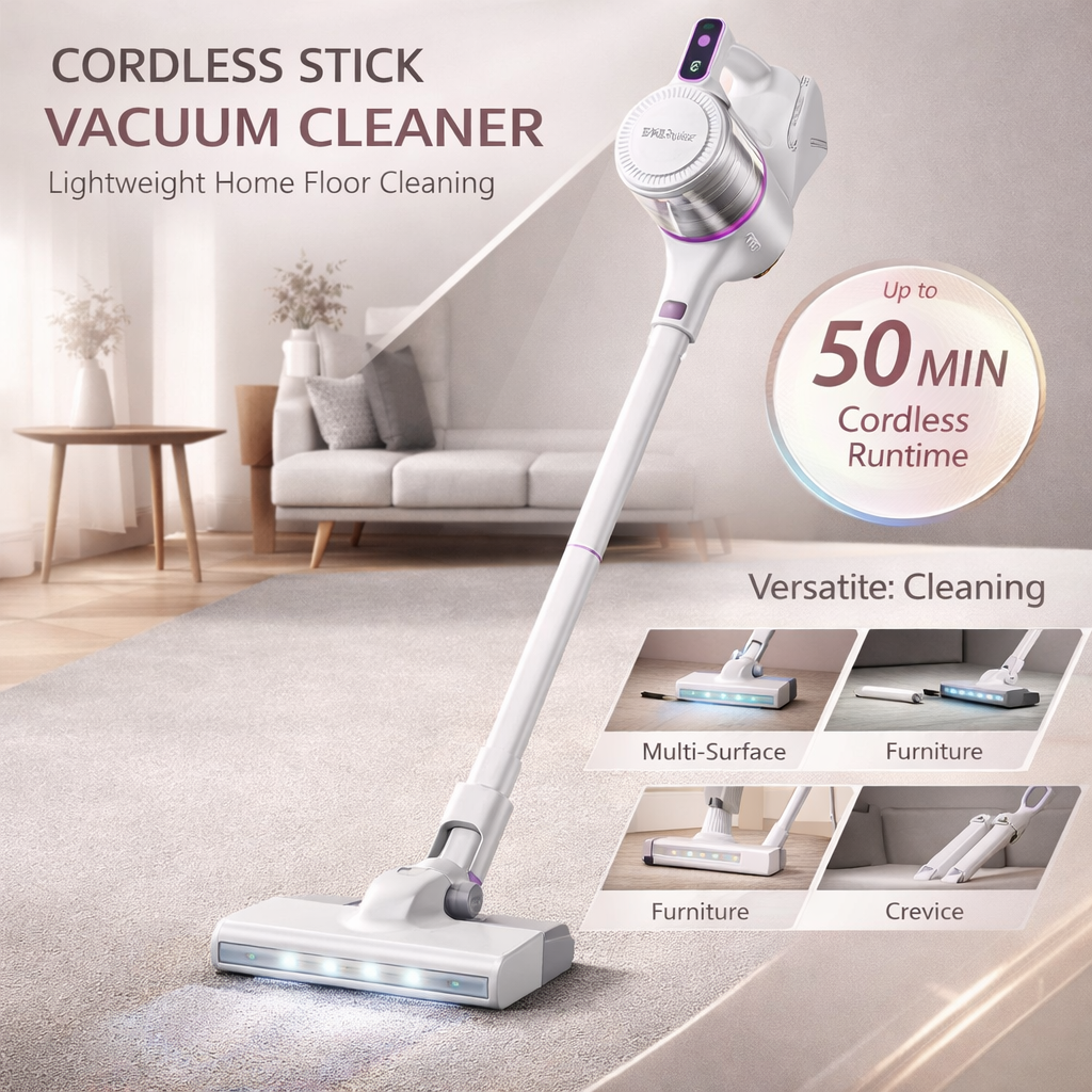 Vacuum Cleaner Cordless Stick Lightweight
