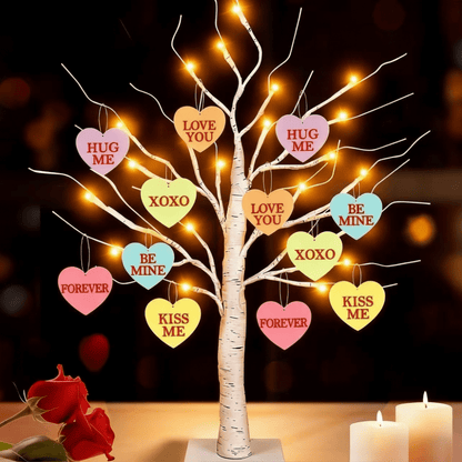 Table Lamp LED Valentine Tree Heart