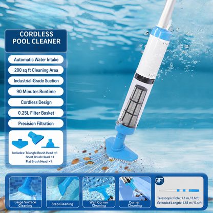 Pool Vacuum Cordless Cleaner Rechargeable