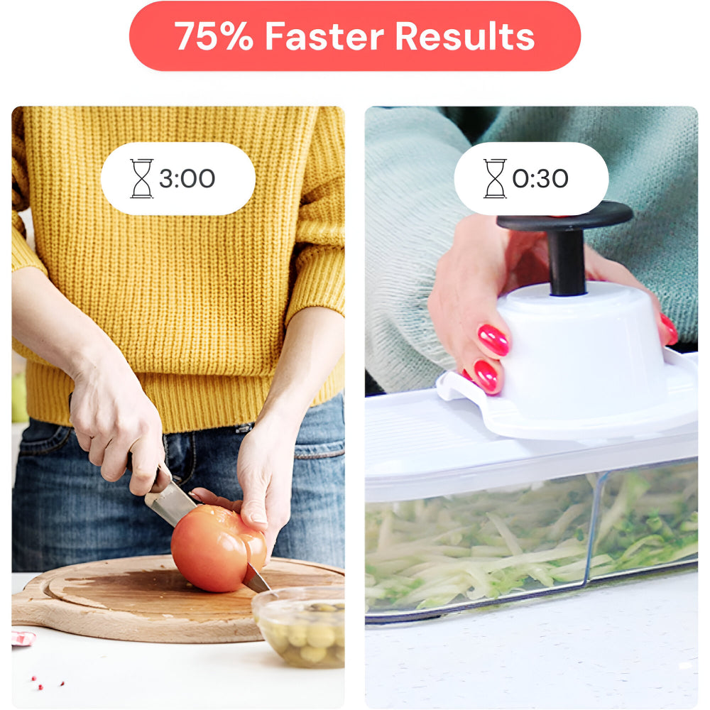 Vegetable Chopper Manual Food Prep Cutter