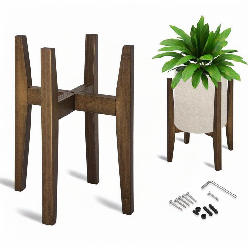 Plant Stand Adjustable Indoor Marble Top