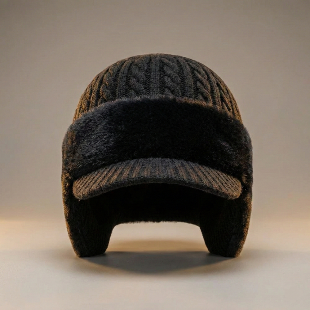 Winter Hat Ear Flap Trapper Knit Cap