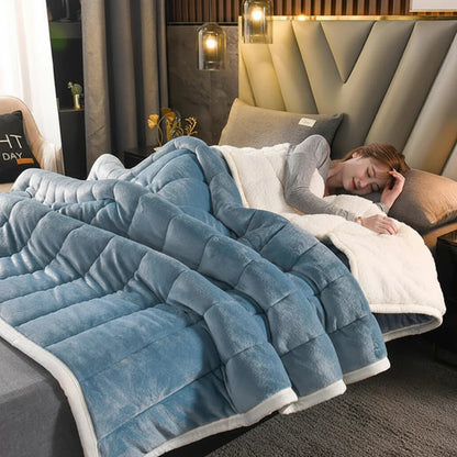 Blanket Flannel Throw Soft Warm Winter Sofa