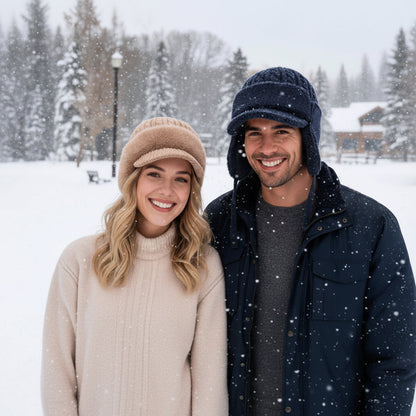 Winter Hat Ear Flap Trapper Knit Cap