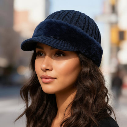 Winter Hat Trapper Knit Cap Ear Flap