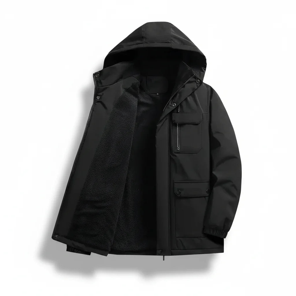 Mens Winter Jacket Slim Fit Waterproof