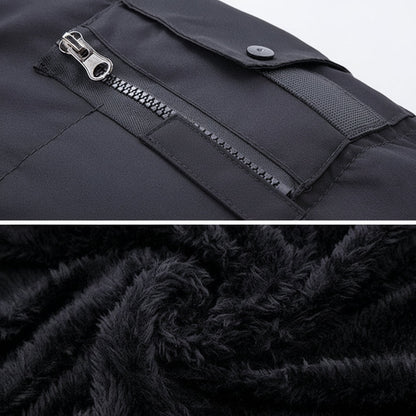 Men Winter Jacket Lined Hooded Cold Weather