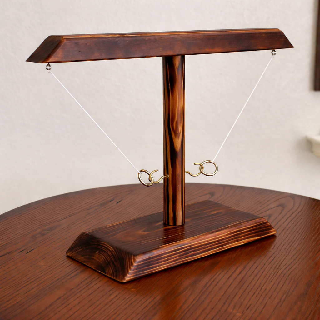 Ring Toss Tabletop Game Wooden Hook And