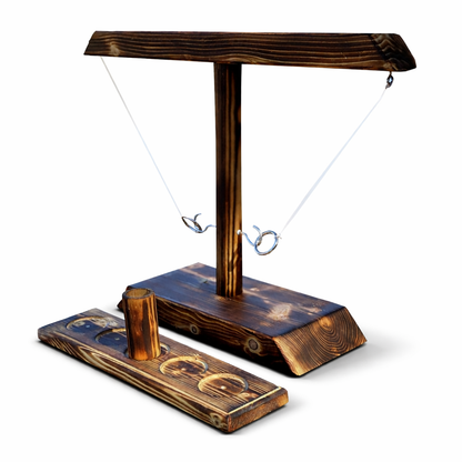 Ring Toss Tabletop Game Wooden Hook And