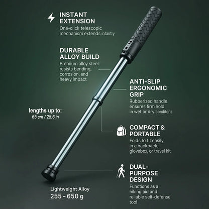 Walking Stick Telescopic Hiking Pole Alloy