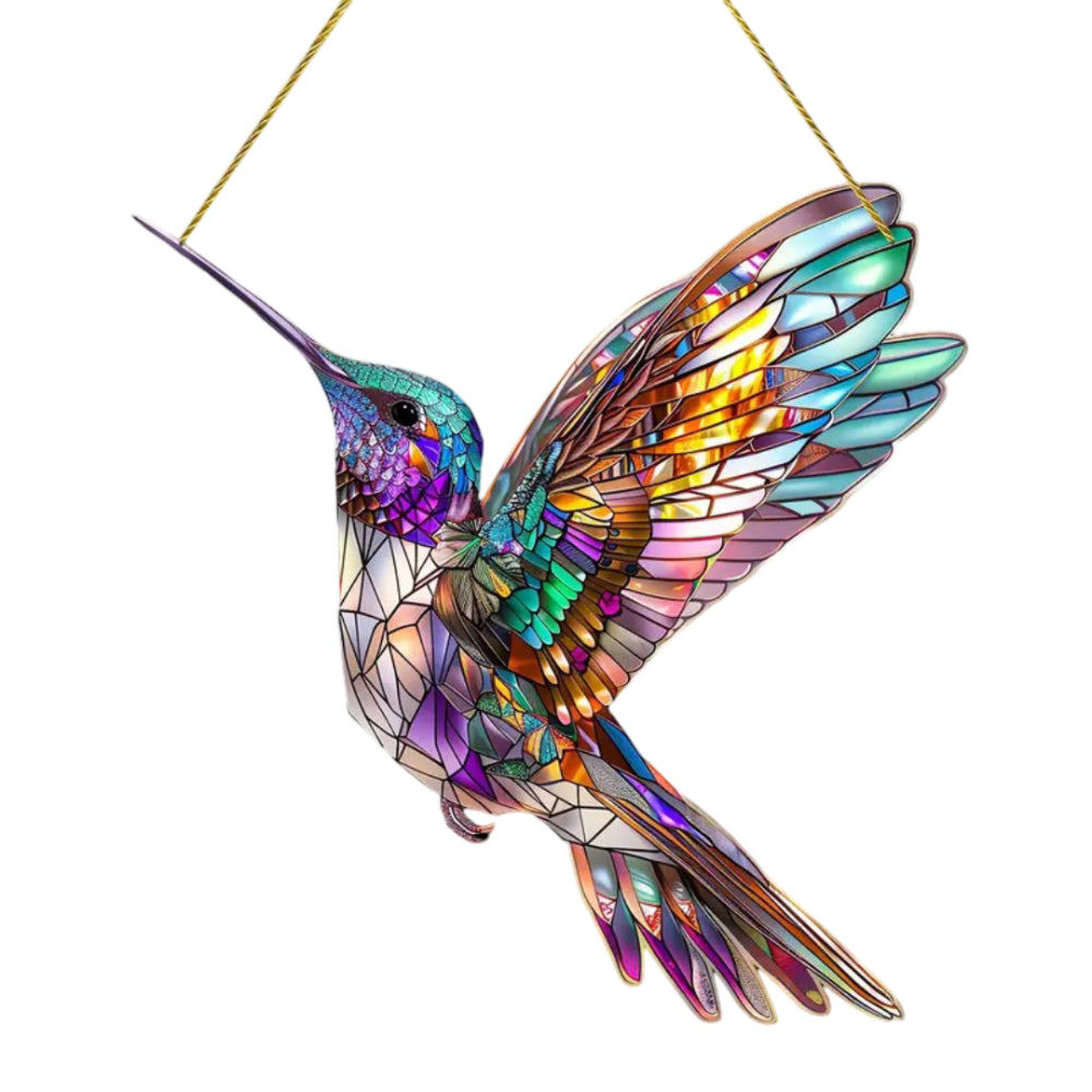Wall Art Window Suncatcher Hummingbird
