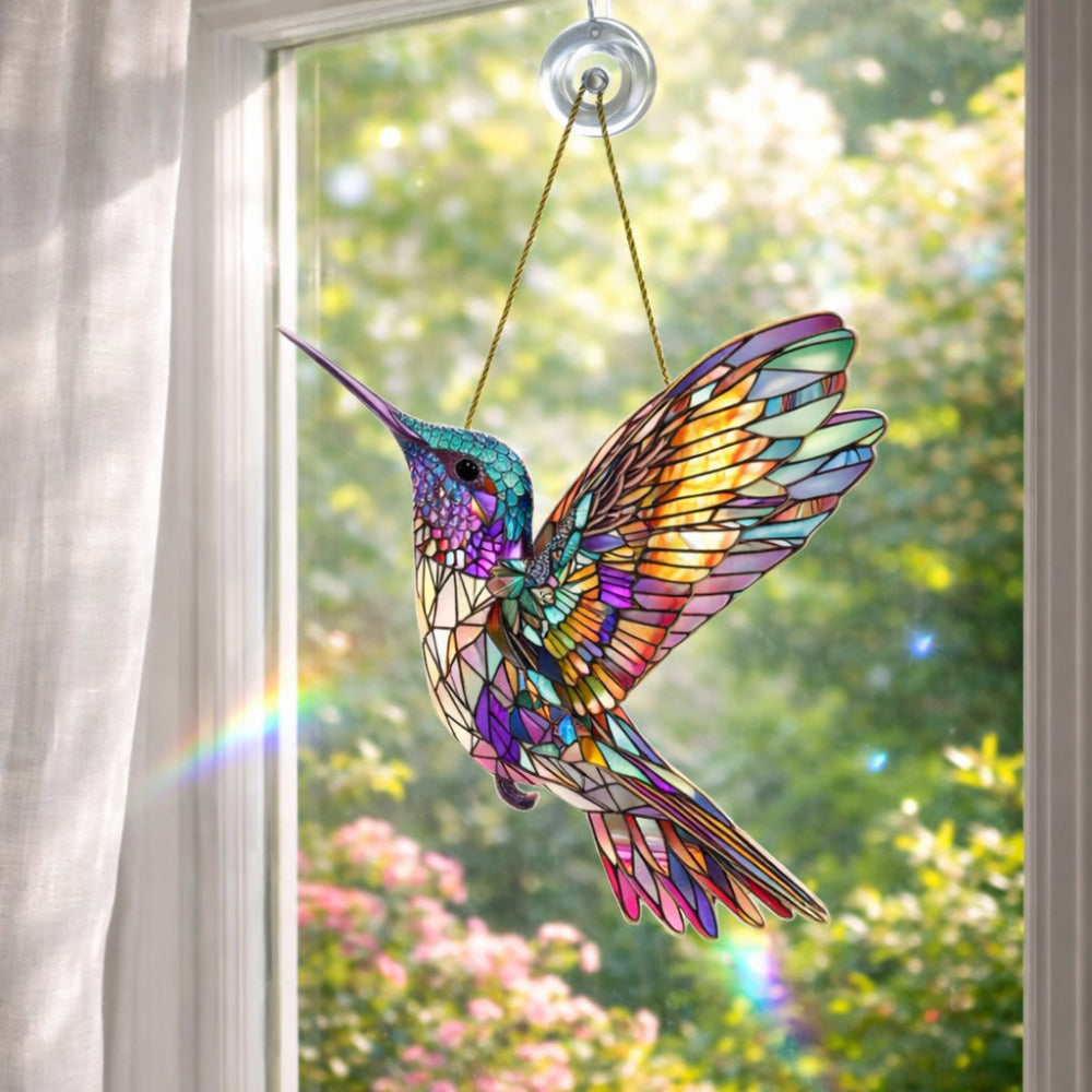 Wall Art Window Suncatcher Hummingbird