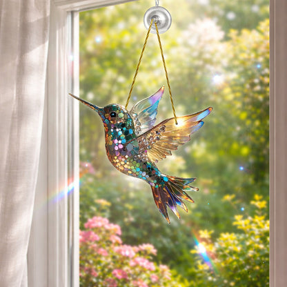 Wall Art Window Suncatcher Hummingbird