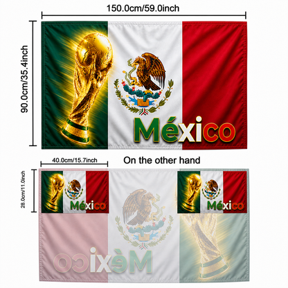 Wall Banner Soccer Fan Cape Mexico Flag
