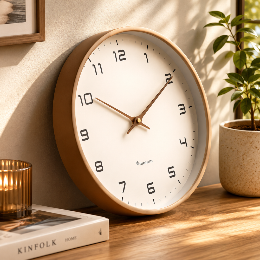 Wall Clock Silent Modern Round Decorative