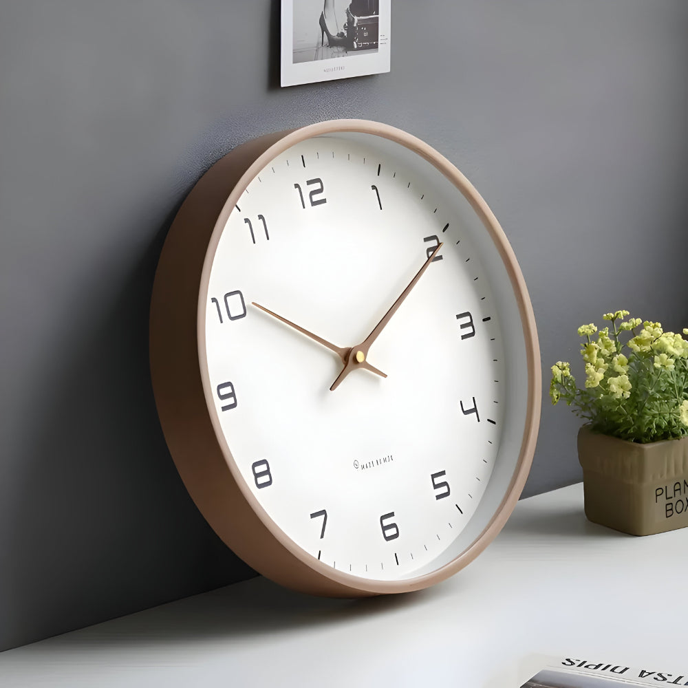 Wall Clock Silent Modern Round Decorative