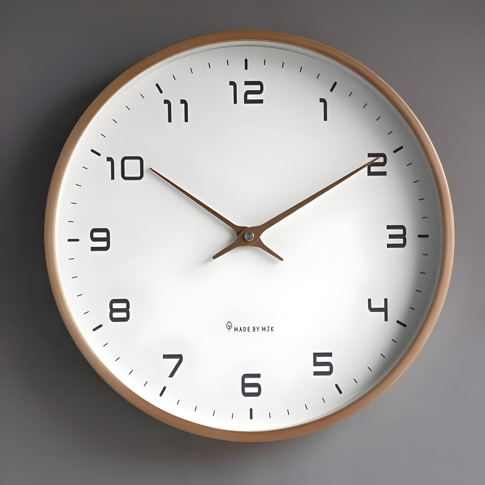 Wall Clock Silent Modern Round Decorative