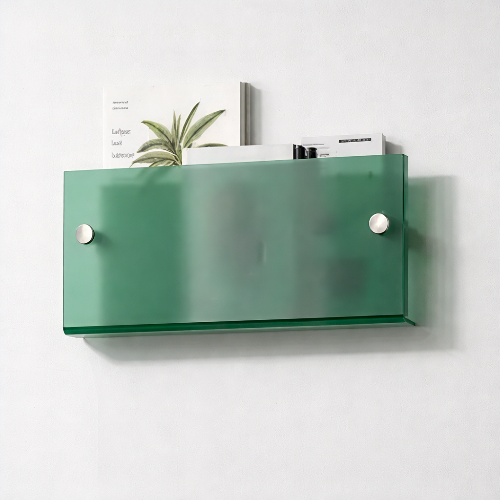 Wall Shelf Acrylic Floating Magazine Display