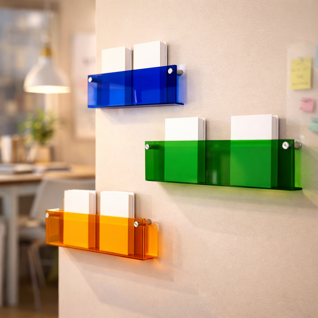 Wall Shelf Acrylic Floating Magazine Display