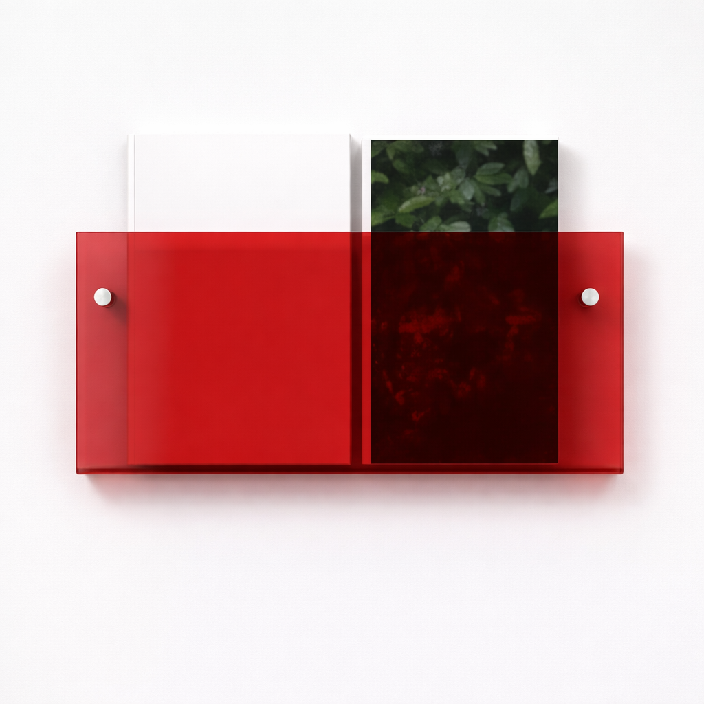 Wall Shelf Acrylic Floating Magazine Display