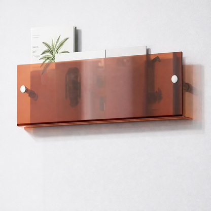 Wall Shelf Acrylic Floating Magazine Display