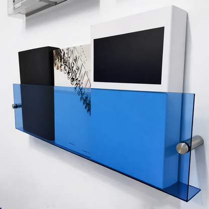 Wall Shelf Acrylic Floating Magazine Display