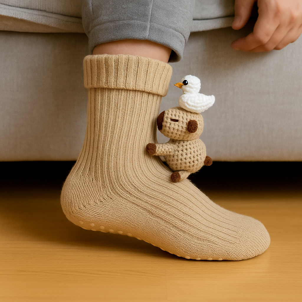 Socks Animal 3D House Non Slip Warm