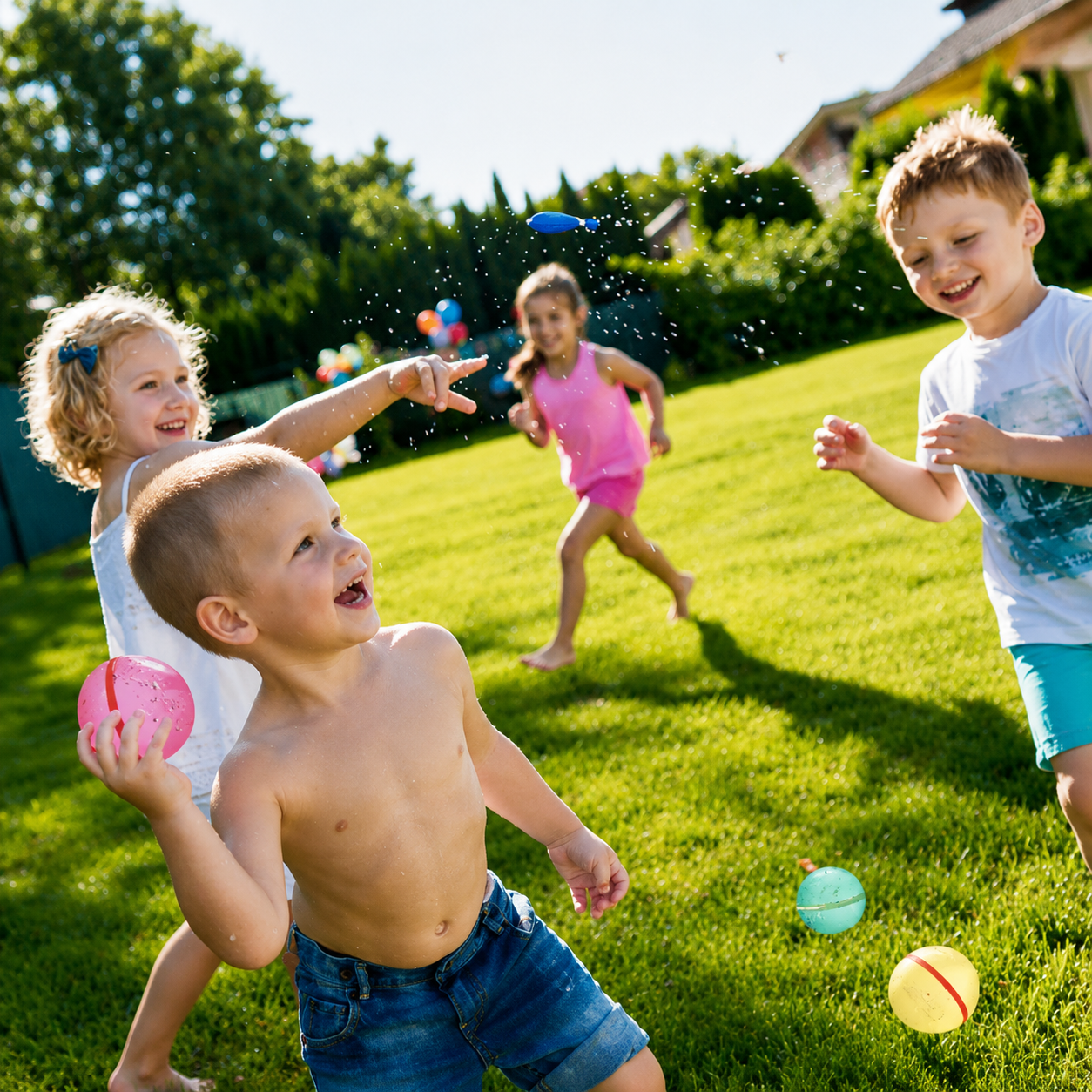 Water Ball Reusable Outdoor Splash Toss Toy