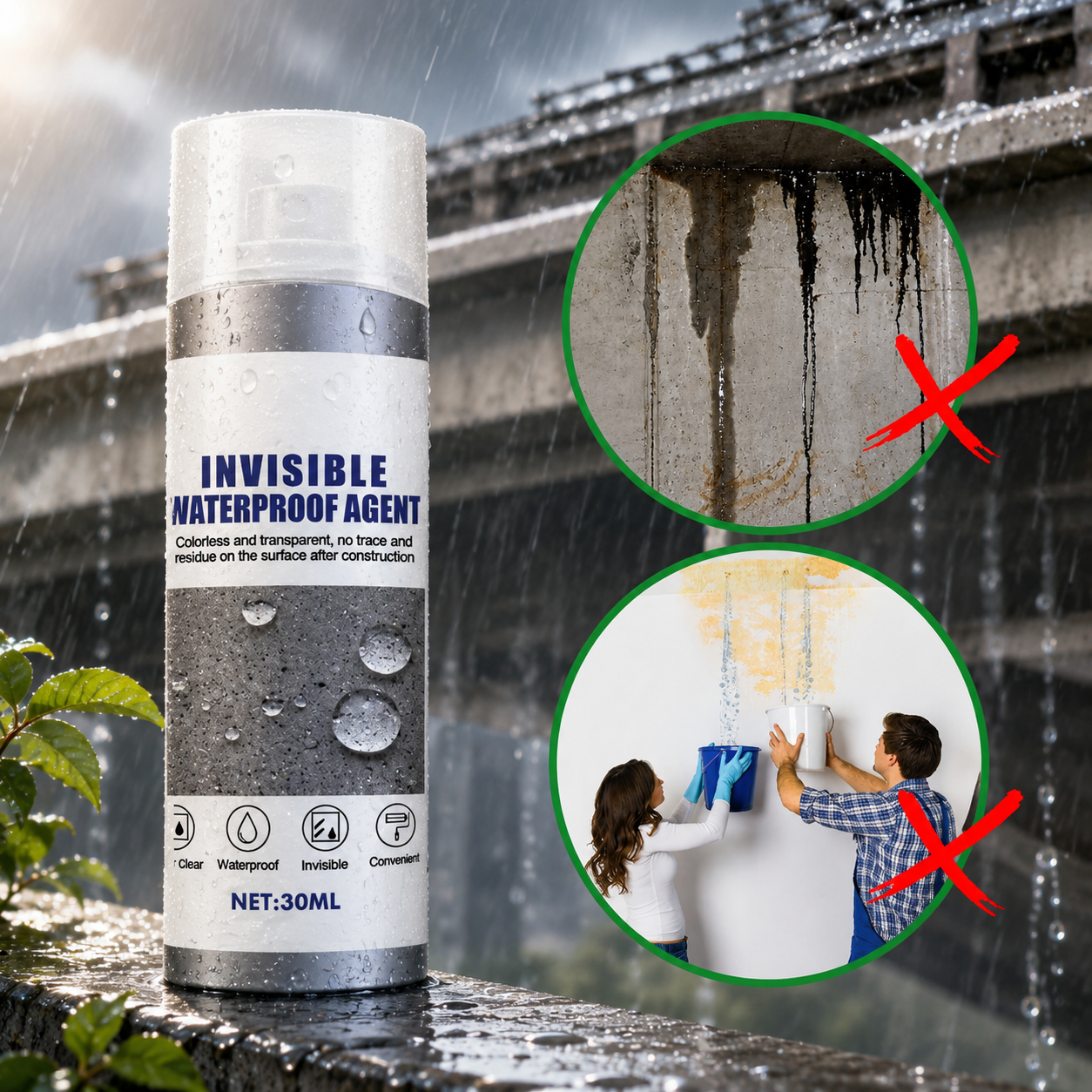 Waterproof Sealant Leak Stopper Invisible