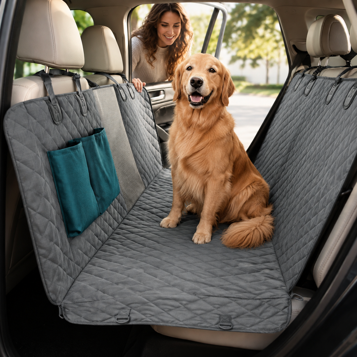 Waterproof Car Seat Cover Dog Adjustable Seat Protector