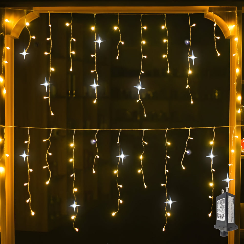 Christmas Outdoor Lights LED Curtain Hanging