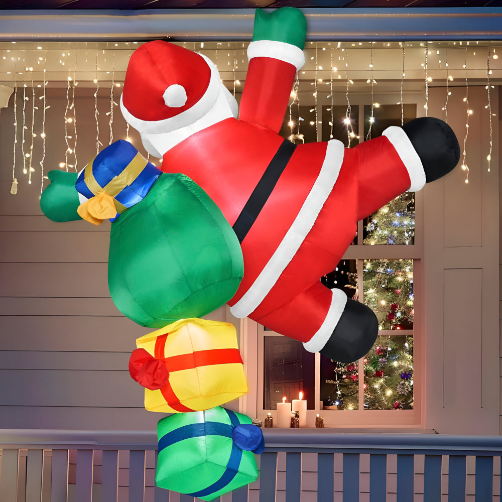 Christmas Inflatable Climbing Santa LED
