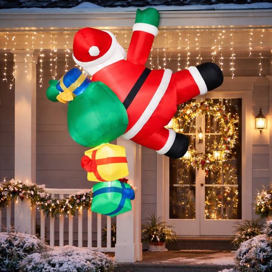 Christmas Inflatable Climbing Santa LED