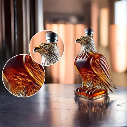 Whiskey Decanter Eagle Glass Bottle
